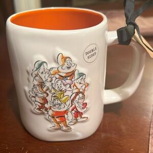 Snow White Rae Dunn Seven Dwarfs Whistle While You Work Mug   Double sided